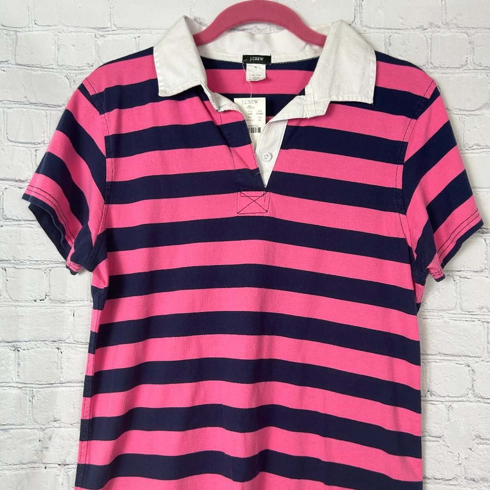 J.Crew Women's Striped Short Sleeve Polo, New with Tags